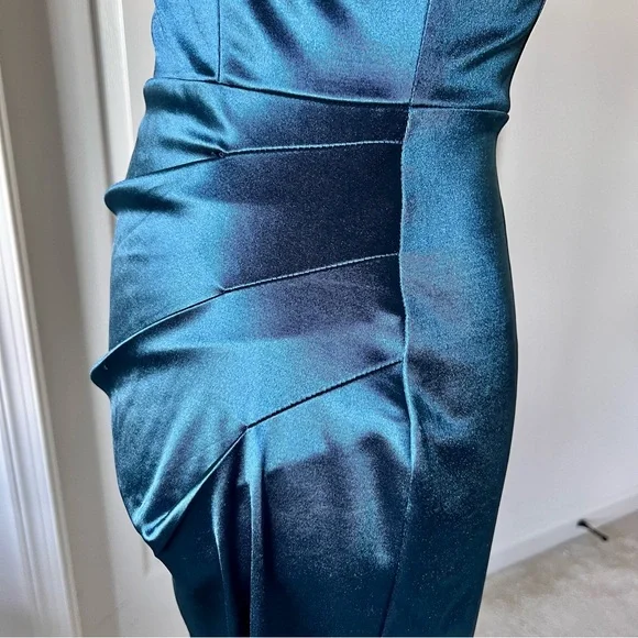 GRACE KARIN Satiny Strappy Back Ruched Homecoming Dress—SZ. Small - Picture 5 of 17